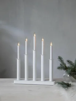 Adventkandelaar Plate van dennen- en berkenhout^Westwing Online