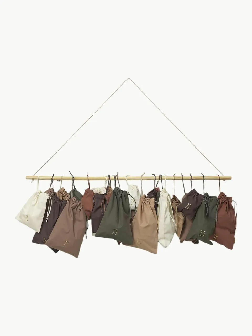Adventskalender Libre van biokatoen en grenenhout^ferm LIVING Hot