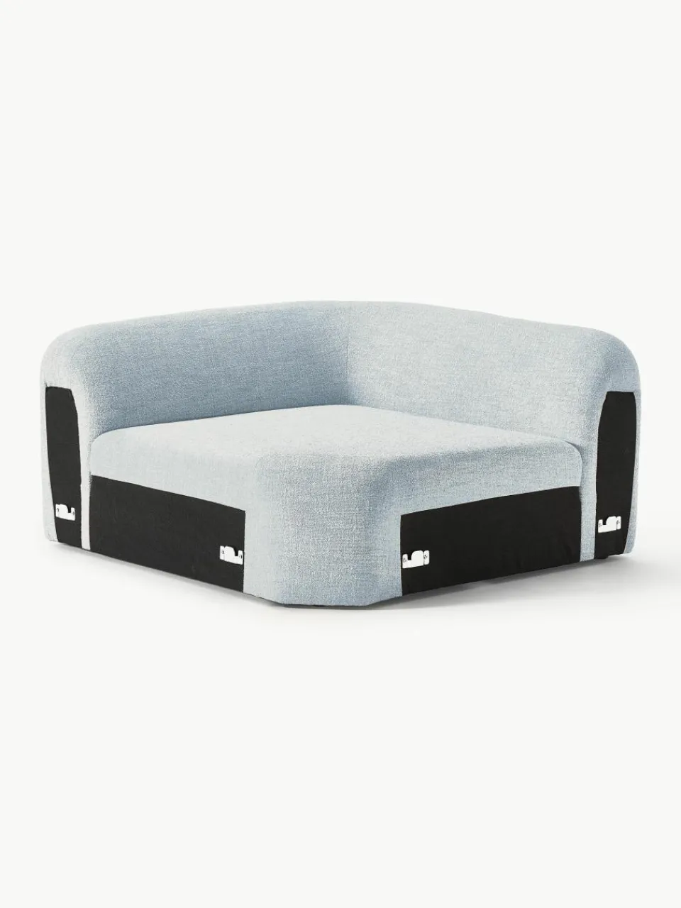 Afgeronde hoekmodule Wolke van bouclé^Westwing Collection Outlet