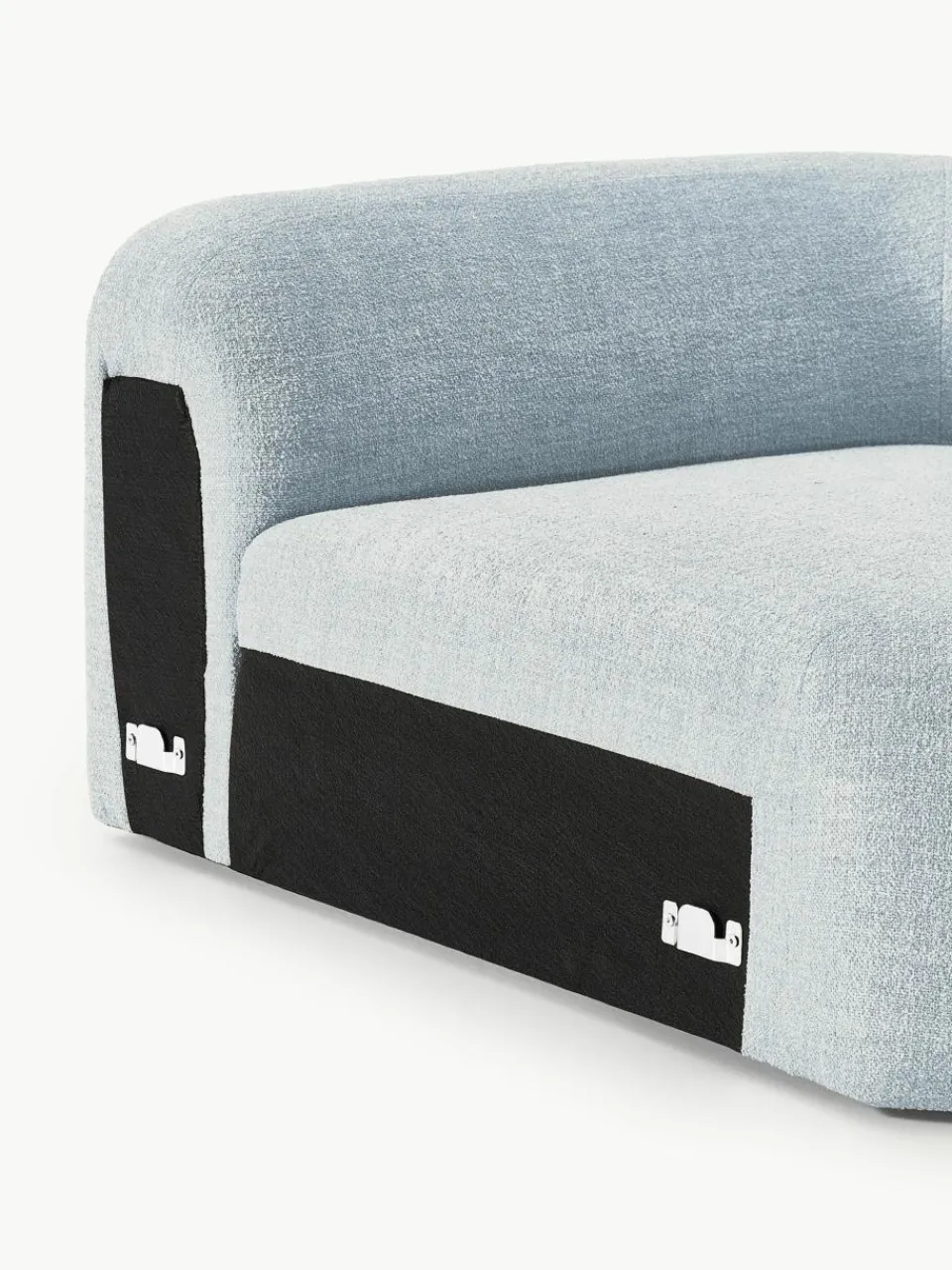 Afgeronde hoekmodule Wolke van bouclé^Westwing Collection Outlet