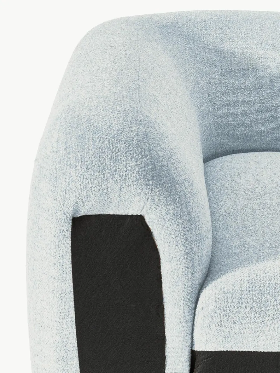 Afgeronde hoekmodule Wolke van bouclé^Westwing Collection Outlet