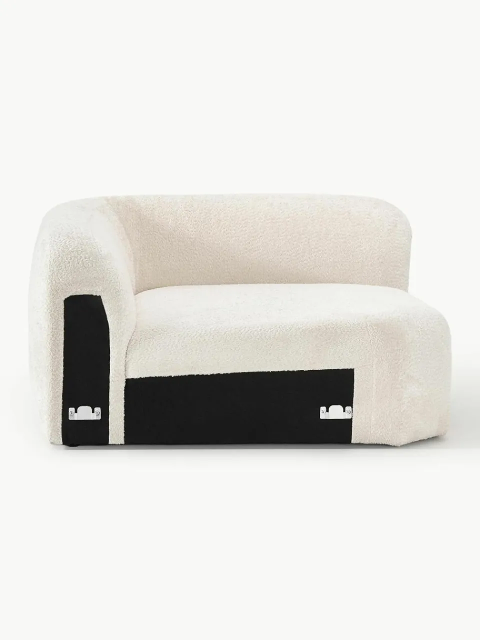 Afgeronde hoekmodule Wolke van teddy-bouclé^Westwing Collection Discount