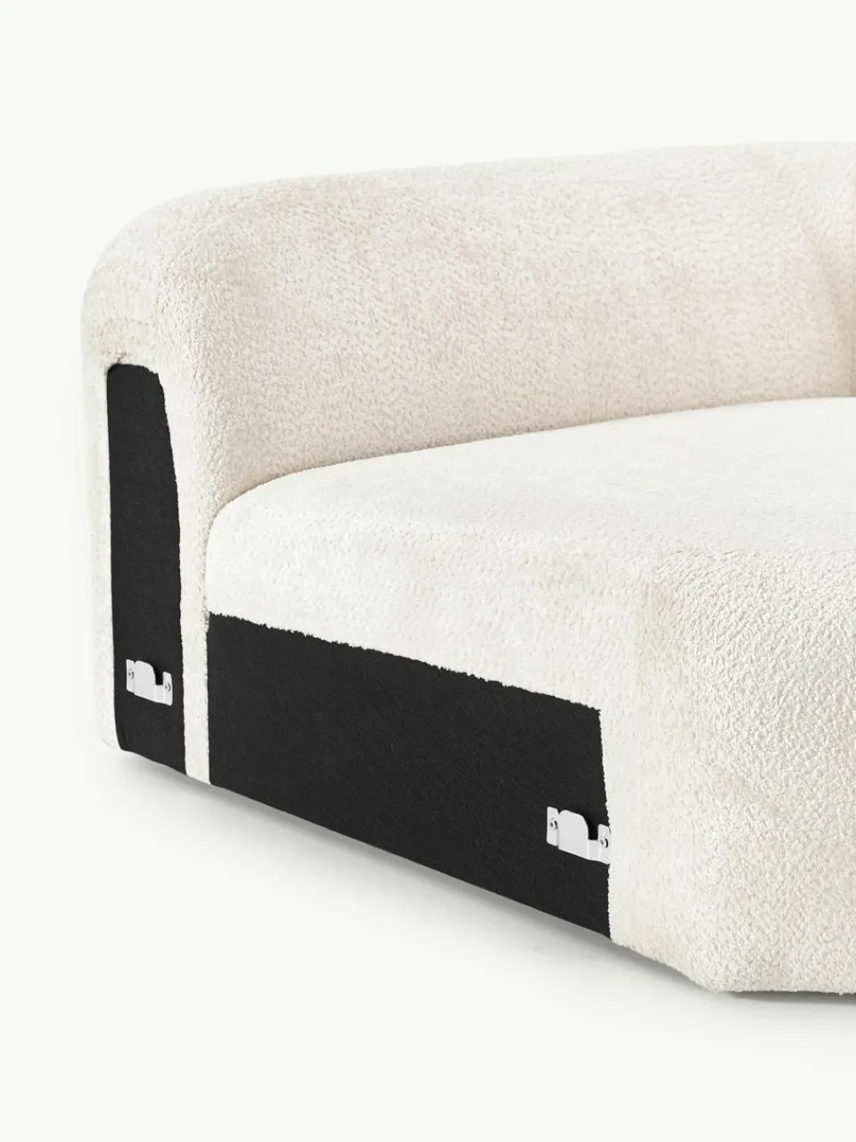 Afgeronde hoekmodule Wolke van teddy-bouclé^Westwing Collection Discount