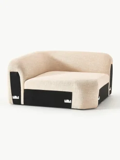 Afgeronde hoekmodule Wolke van bouclé^Westwing Collection Outlet