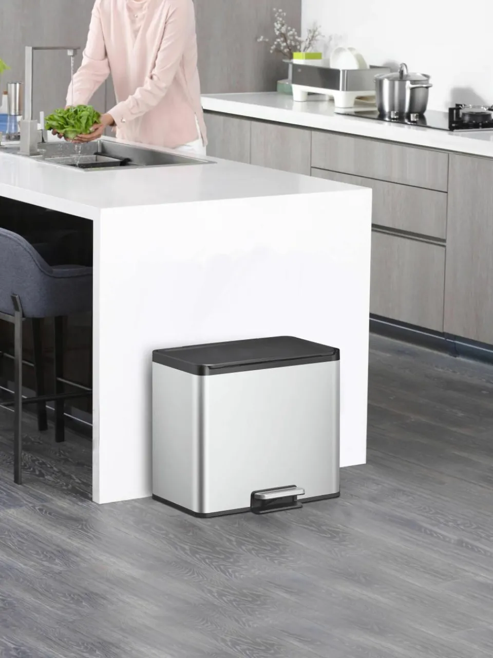 Afvalemmer Essential met pedaal functie, 20 + 9 L^Westwing New