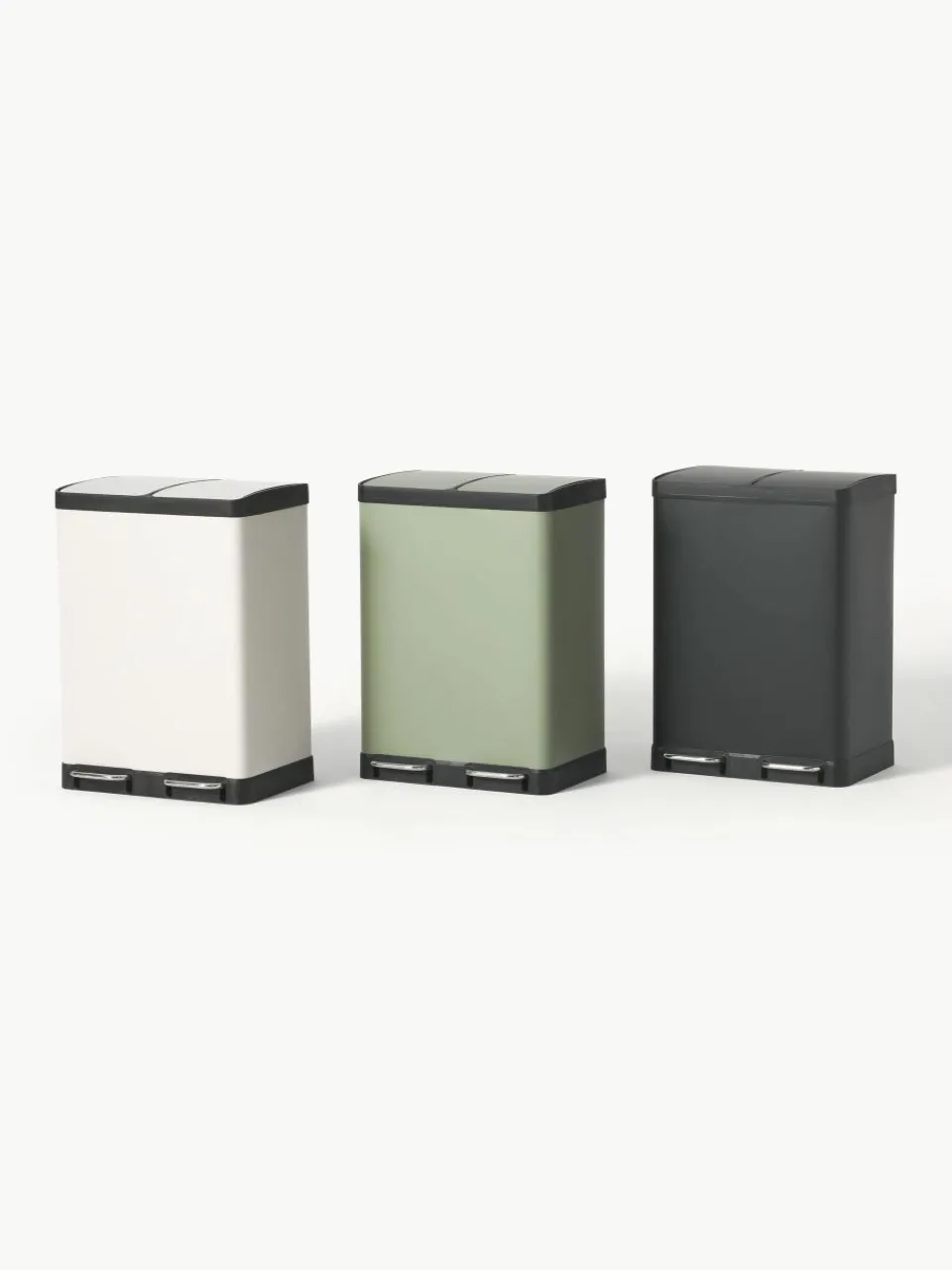 Afvalemmer Rafa met pedaalfunctie, 2 x 30 L^Westwing Collection Best