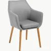 Armstoel Nora met houten poten^Westwing Discount