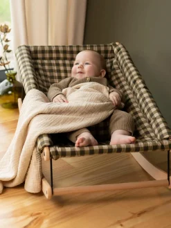 Baby wipstoel Growing Green van beukenhout^Nobodinoz Fashion
