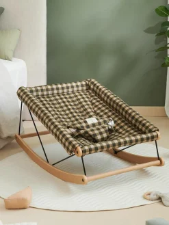 Baby wipstoel Growing Green van beukenhout^Nobodinoz Fashion
