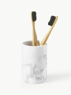 Badkameraccessoires Kyle in marmerlook, 3-delig^Westwing Collection New