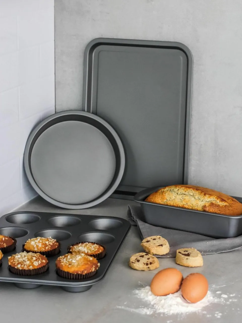 Bakvormen KitchenCraft met antiaanbaklaag, set van 4^Westwing Sale