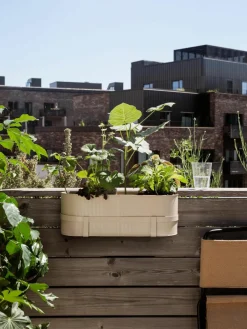 Balkon bloempot Bau met gegroefd oppervlak^ferm LIVING Outlet