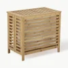 Bamboe wasmand Aden met stoffen inzet^Bloomingville Clearance