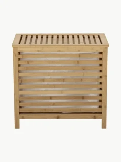 Bamboe wasmand Aden met stoffen inzet^Bloomingville Clearance