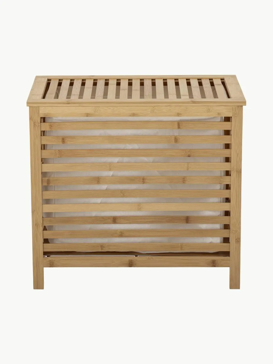 Bamboe wasmand Aden met stoffen inzet^Bloomingville Clearance