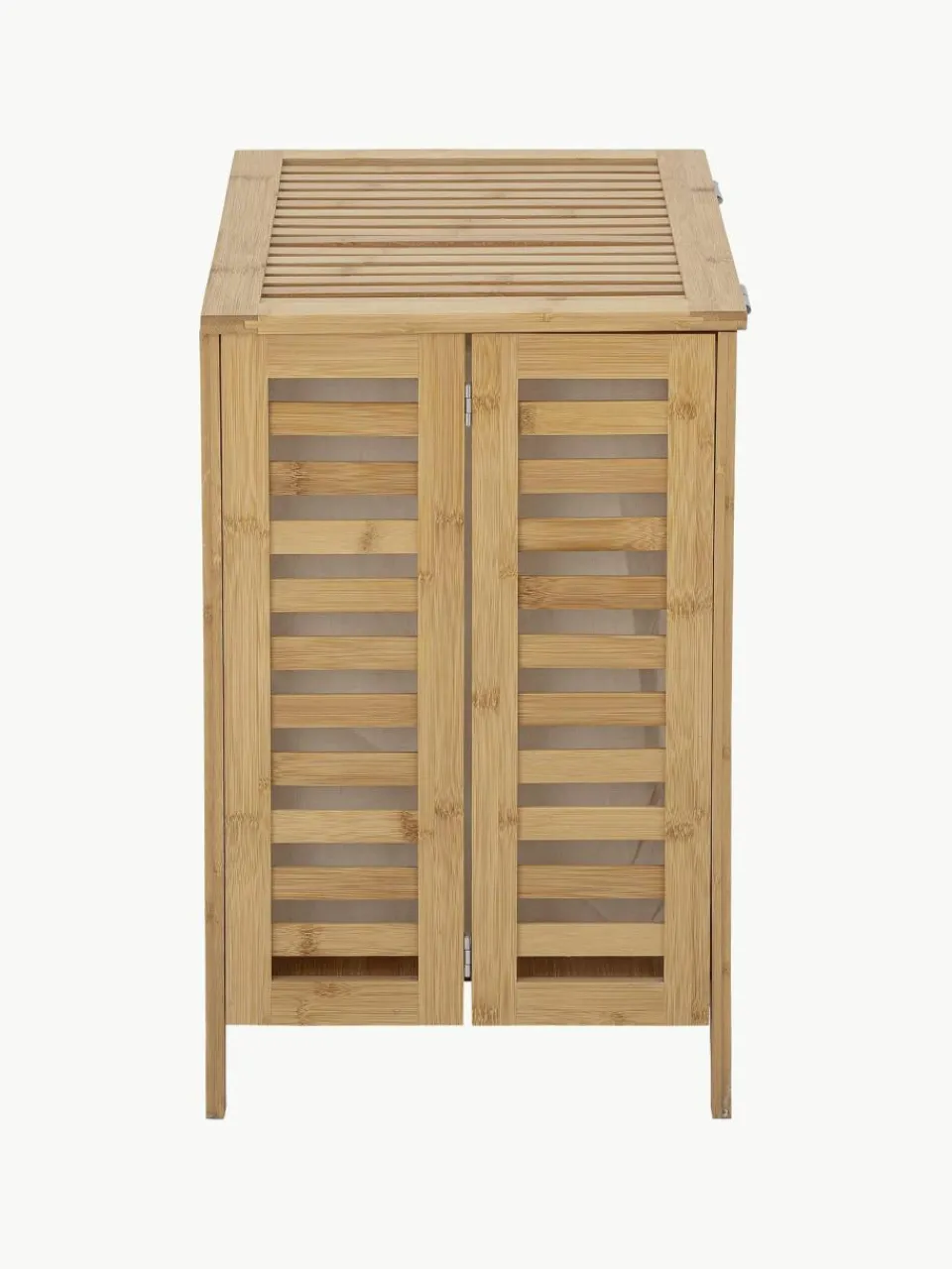Bamboe wasmand Aden met stoffen inzet^Bloomingville Clearance