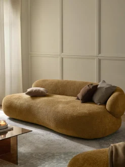 Bank Alba (3-zits) uit teddy bouclé^Westwing Collection Hot