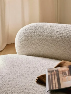 Bank Alba (3-zits) uit teddy bouclé^Westwing Collection Fashion