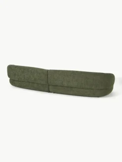 Bank Alba (4-zits) uit teddy-bouclé^Westwing Collection Hot