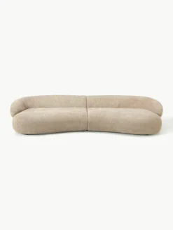 Bank Alba (4-zits) uit teddy-bouclé^Westwing Collection Outlet
