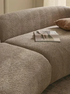 Bank Alba (4-zits) uit teddy-bouclé^Westwing Collection Outlet