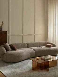 Bank Alba (4-zits) uit teddy-bouclé^Westwing Collection Outlet