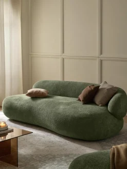 Bank Alba (3-zits) uit teddy-bouclé^Westwing Collection Online