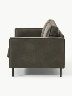 Bank Hunter (3-zits) van gerecycled leer^Westwing Collection Sale