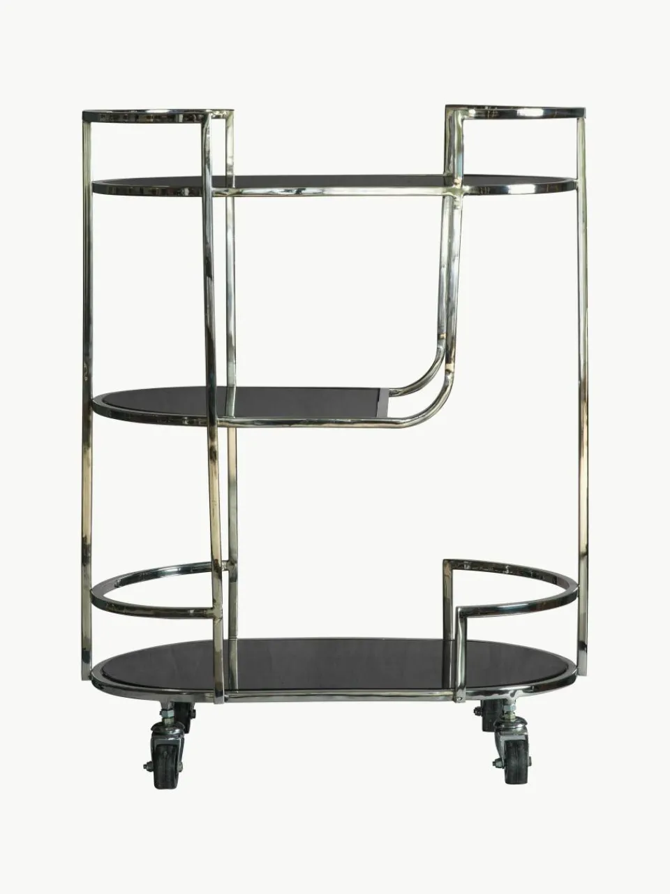Bar cart Beauchamp van edelstaal^Westwing Online