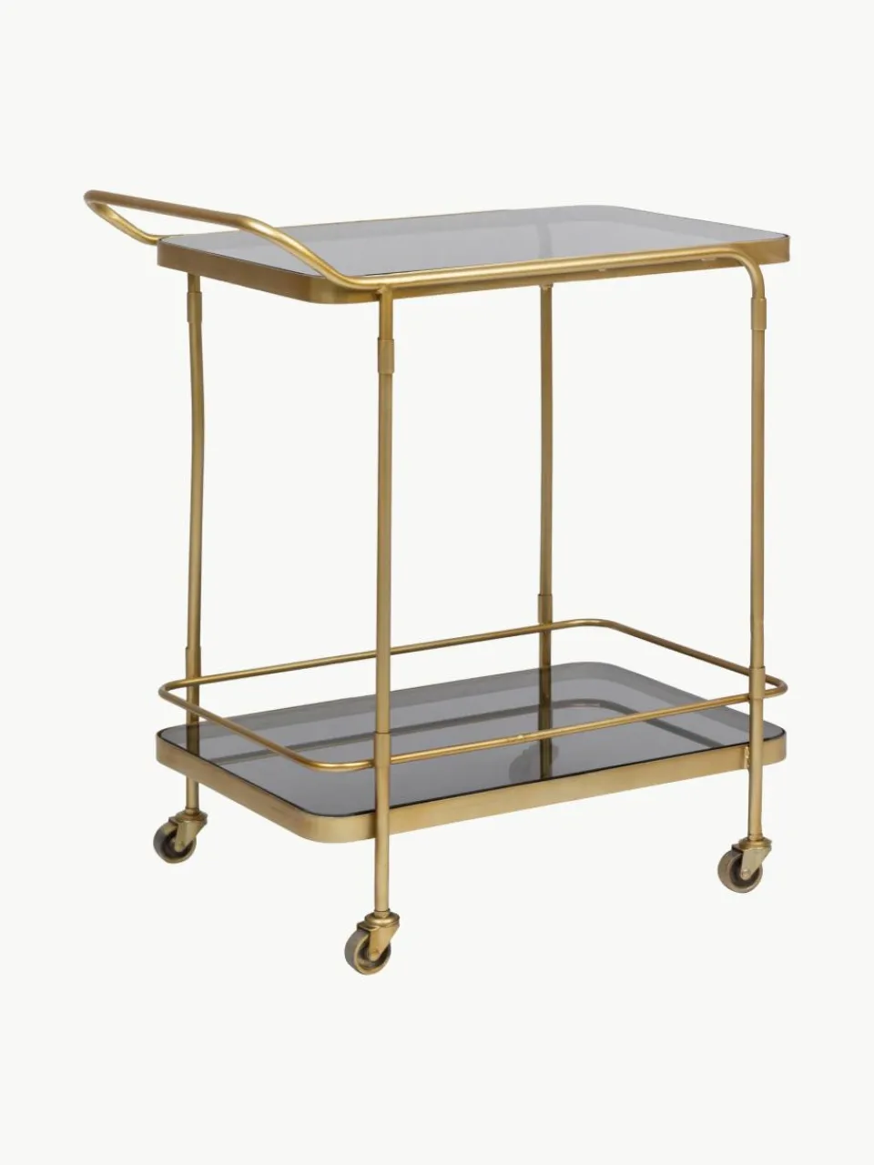 Bar cart Orabel met glazen tafelbladen^Bizzotto Discount