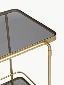 Bar cart Orabel met glazen tafelbladen^Bizzotto Discount