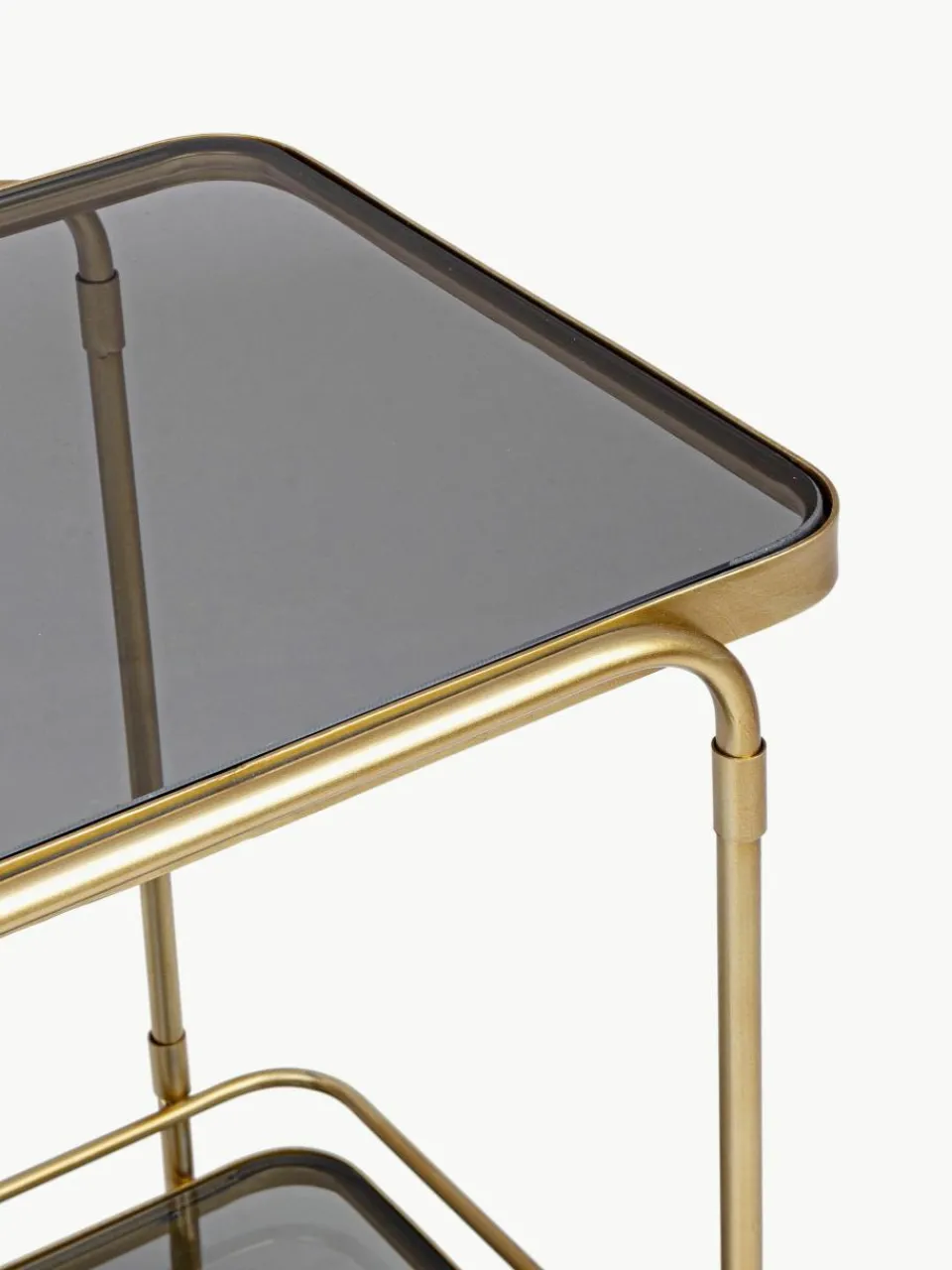 Bar cart Orabel met glazen tafelbladen^Bizzotto Discount