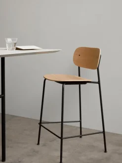 Barkruk Co van metaal en hout^Audo Copenhagen Sale