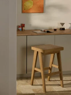 Barkruk Sissi met Weens vlechtwerk^Westwing Collection New