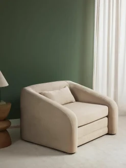 Beige slaapfauteuil Eliot^Westwing Collection Best