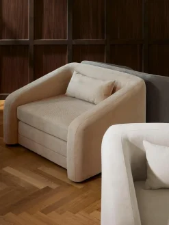 Beige slaapfauteuil Eliot^Westwing Collection Best