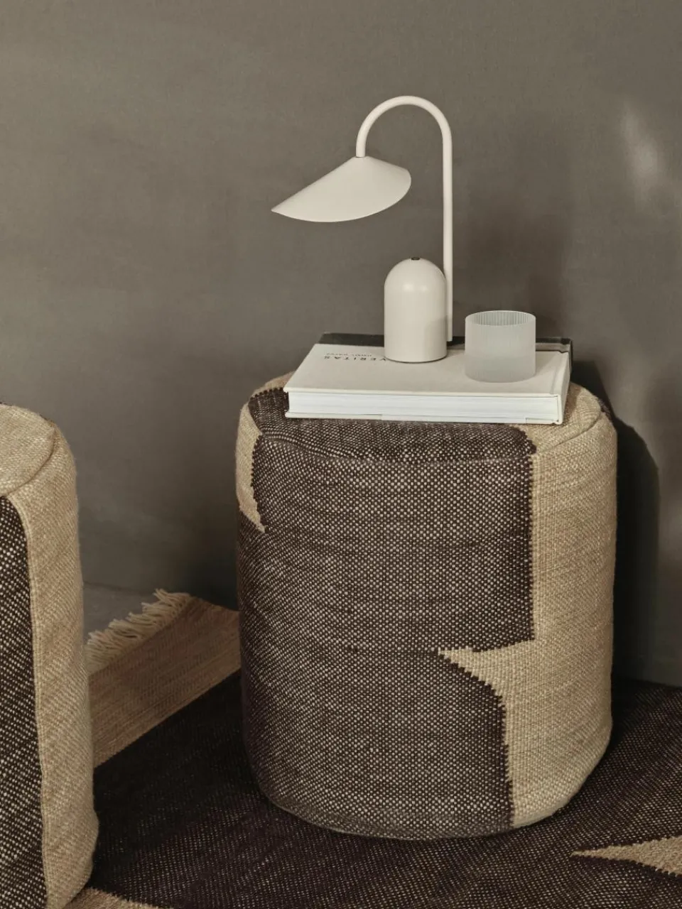 Beklede poef Forene^ferm LIVING New