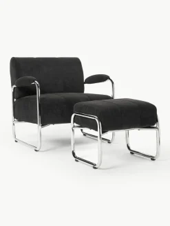 Beklede poef Marcel^Westwing Collection Online