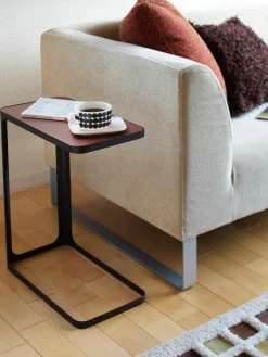 Bijzettafel Frame met houten plaat^Yamazaki Online