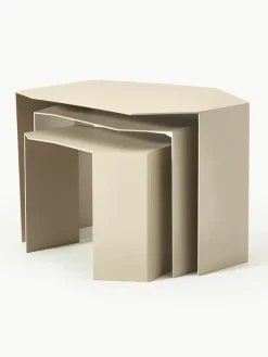 Bijzettafel Shard met organische vorm, 3-delig^ferm LIVING Hot