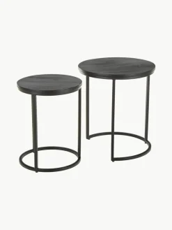 Bijzettafels Andrew van mangohout, set van 2^Westwing Collection New