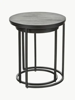 Bijzettafels Andrew van mangohout, set van 2^Westwing Collection New