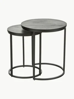 Bijzettafels Andrew van mangohout, set van 2^Westwing Collection New