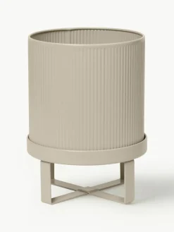 Bloempot Bau met gegroefd oppervlak, H 24 cm^ferm LIVING Online