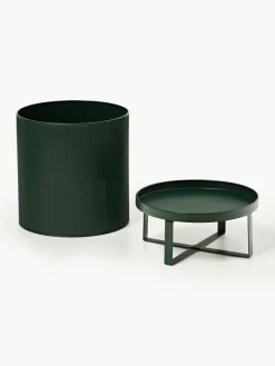 Bloempot Bau met gegroefd oppervlak, H 38 cm^ferm LIVING Clearance