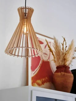 Boho hanglamp Groa van hout^Westwing Discount