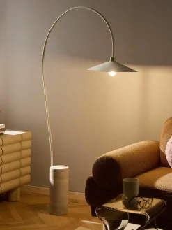 Booglamp Cora met travertijn voet^Westwing Collection Sale