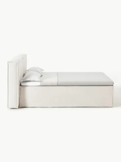 Bouclé boxspring bed Lennon^Westwing Collection Sale