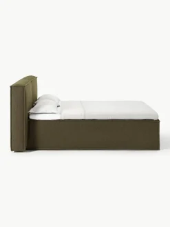 Bouclé boxspring bed Lennon^Westwing Collection Outlet
