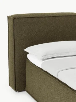 Bouclé boxspring bed Lennon^Westwing Collection Outlet